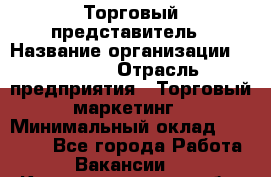 Торговый представитель › Название организации ­ Roossa › Отрасль предприятия ­ Торговый маркетинг › Минимальный оклад ­ 41 600 - Все города Работа » Вакансии   . Калининградская обл.,Светлогорск г.